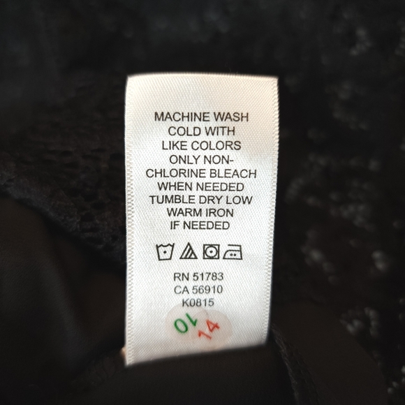 Maurices Women's Top Lace Black Tunic Coverup Size XL - Picture 11 of 12